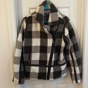 Laurie Felt Black and White Plaid Jacket